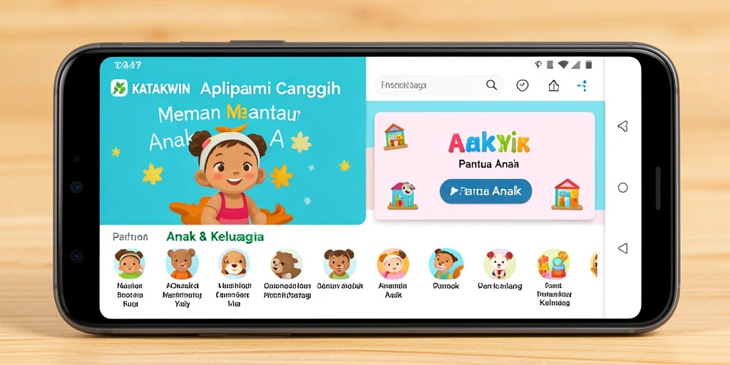 Antarmuka KATAKWIN yang intuitif untuk memantau anak.