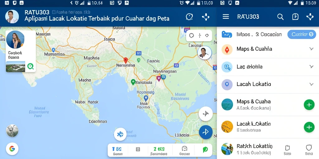 Antarmuka RATU303 yang jelas untuk pelacakan lokasi.