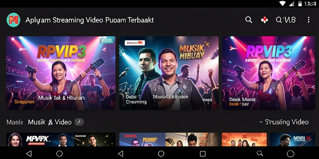 Tampilan antarmuka RPVIP3 yang sederhana dan fungsional untuk Streaming Video.