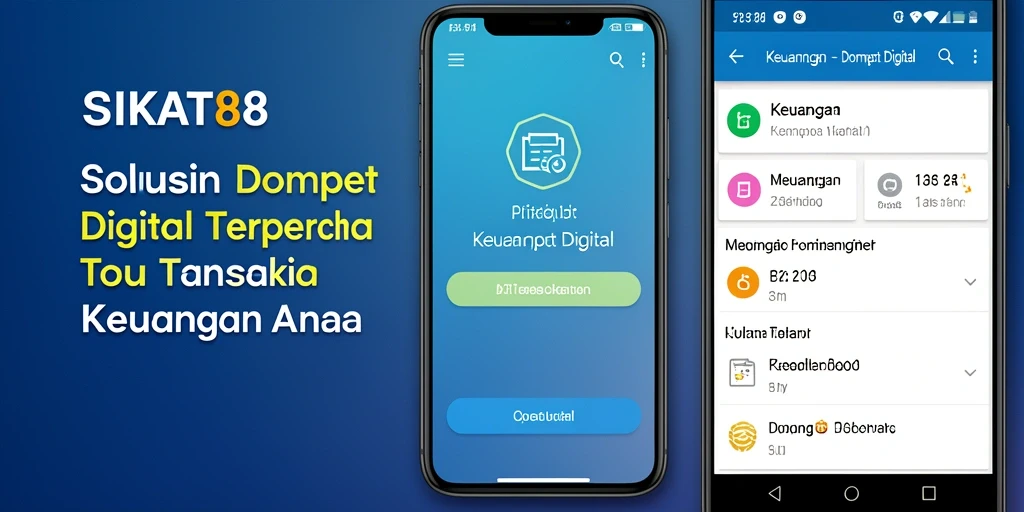 Antarmuka SIKAT88 yang modern dan intuitif untuk berbagai transaksi.