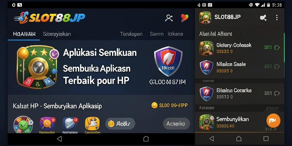 Tampilan antarmuka utama aplikasi SLOT88JP yang intuitif.
